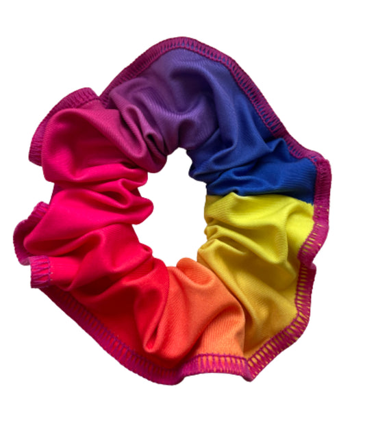Rainbow scrunchie